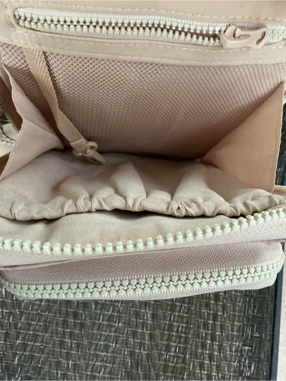 Beis Sport Sling Bag in Peach Nylon - Picture 5 of 7
